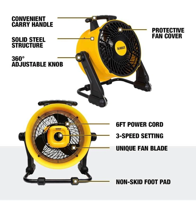 DeWalt 16 inch portable work fan - photo 3