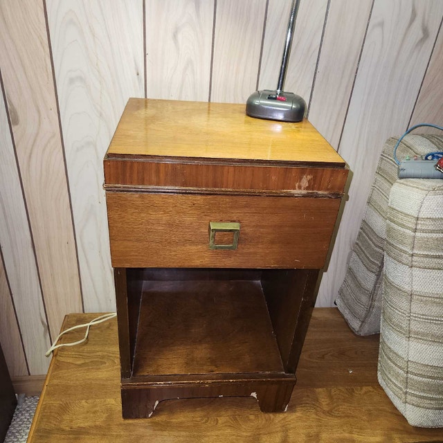 Antique Bedroom Set - Desk, Nightstand, Mirror, Dresser - photo 2