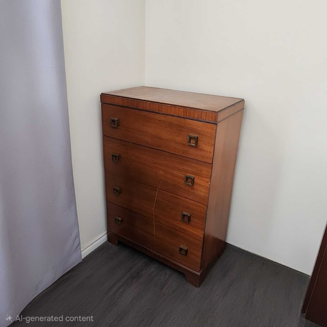 Antique Bedroom Set - Desk, Nightstand, Mirror, Dresser - photo 3