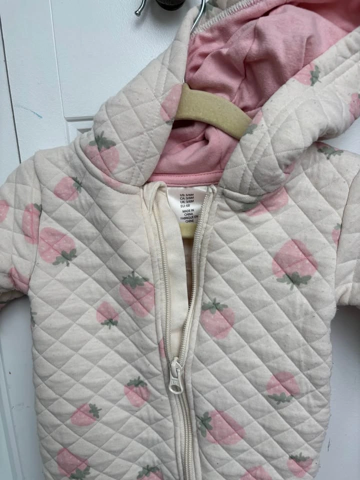 EUC Lightweight Quilted Bunting 3-6 months - photo 3