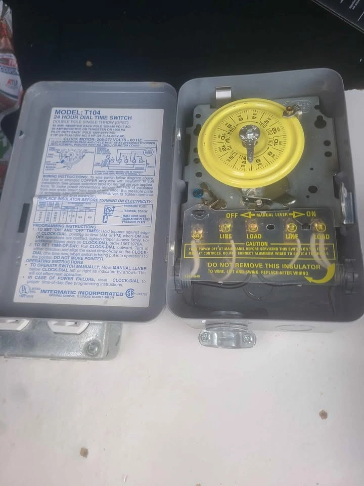 Panel with timer and outlets x2 - photo 2
