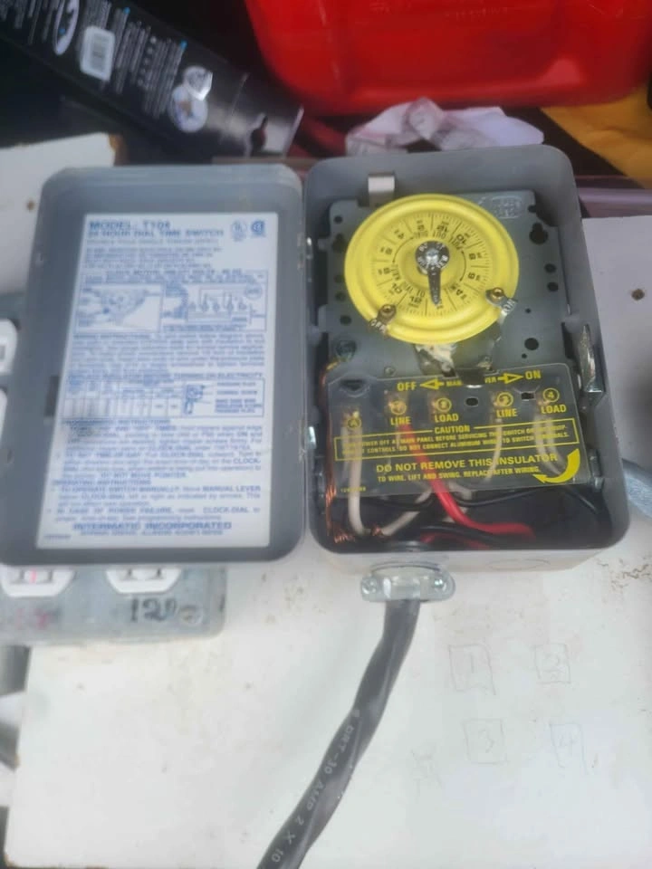 Panel with timer and outlets x2 - photo 3