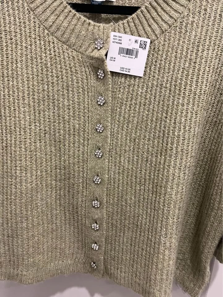 American Eagle Cropped Cardigan - Size Medium - photo 4
