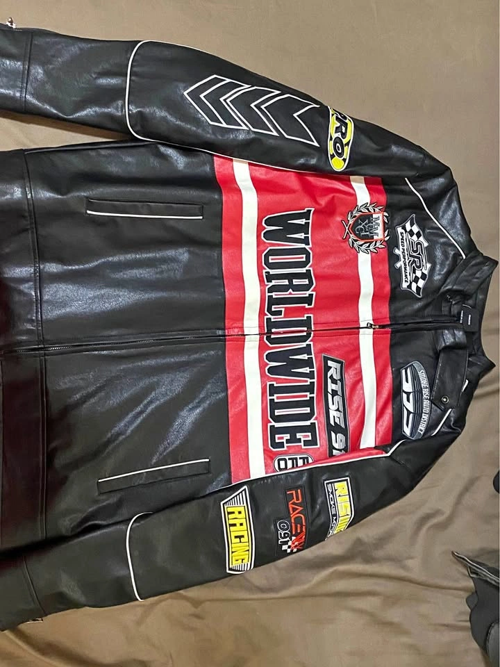 NWT Smoke Rise Race Car Jacket / Leather Jacket