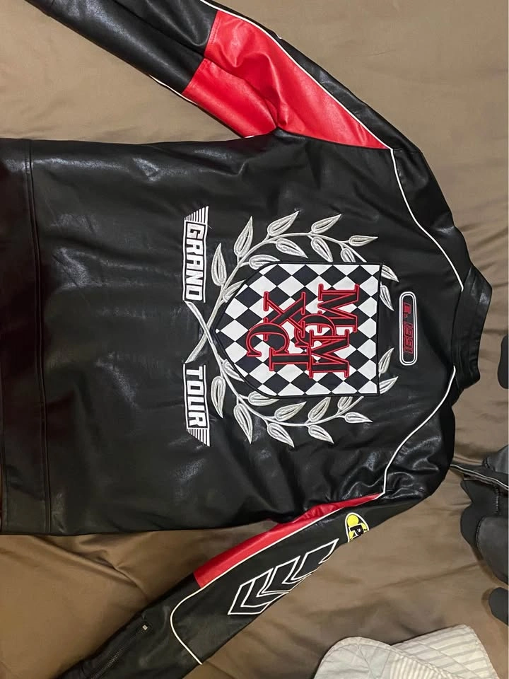 NWT Smoke Rise Race Car Jacket / Leather Jacket - photo 2
