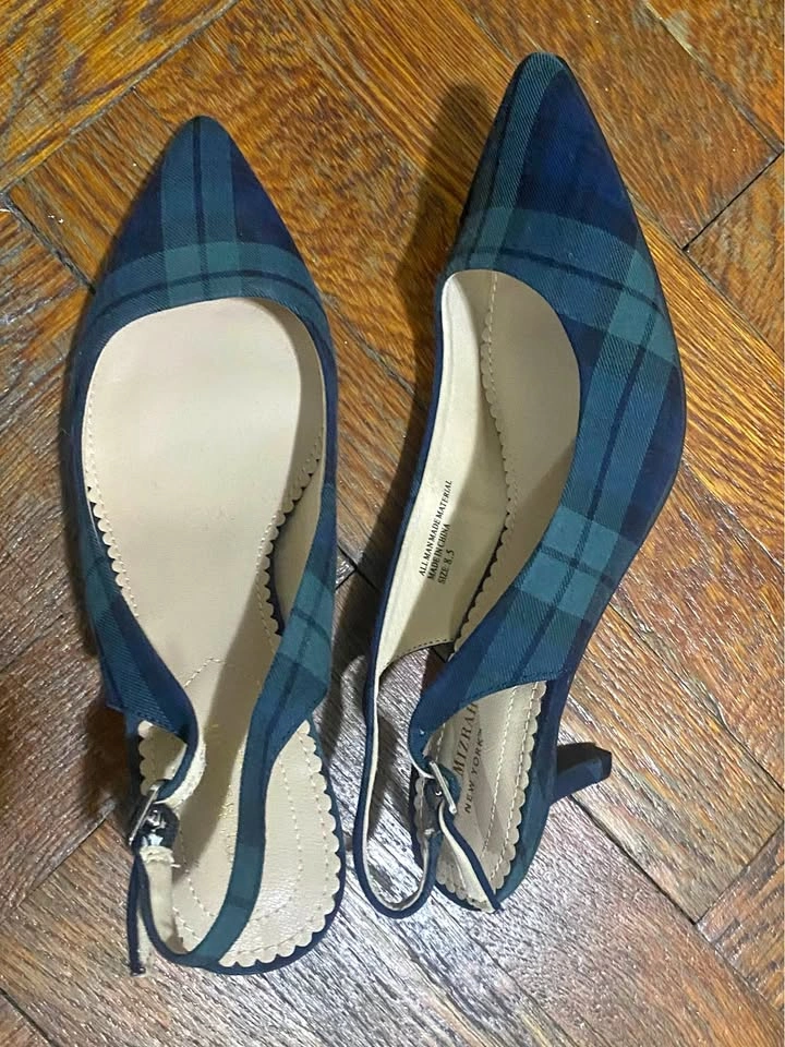 Plaid Kitten Heels