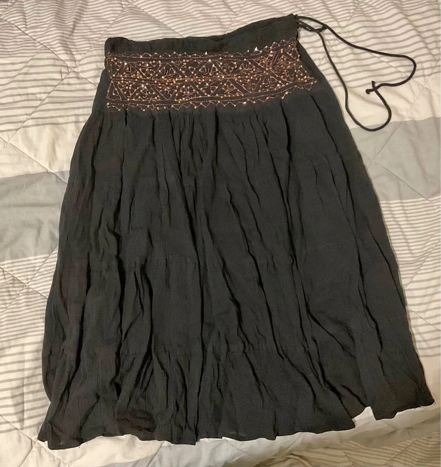 Sequin Black Skirt