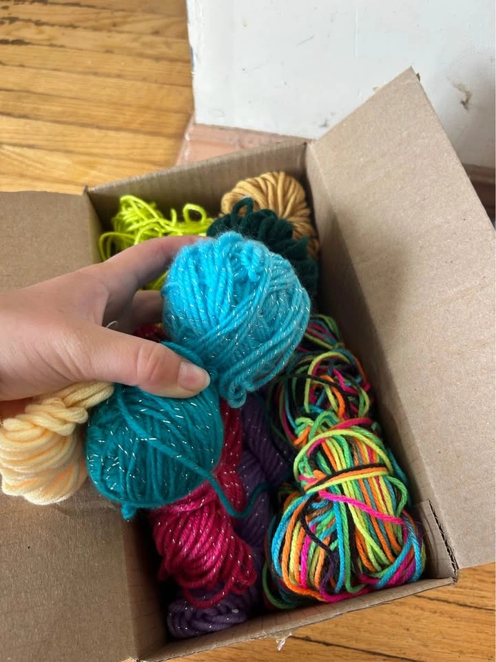 Yarn Lot, Mixed Colors & Types - photo 2