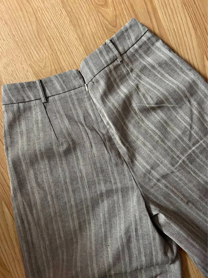BNWT Commense High-Waisted Wide Leg Dress Pants – Brown Pinstrip