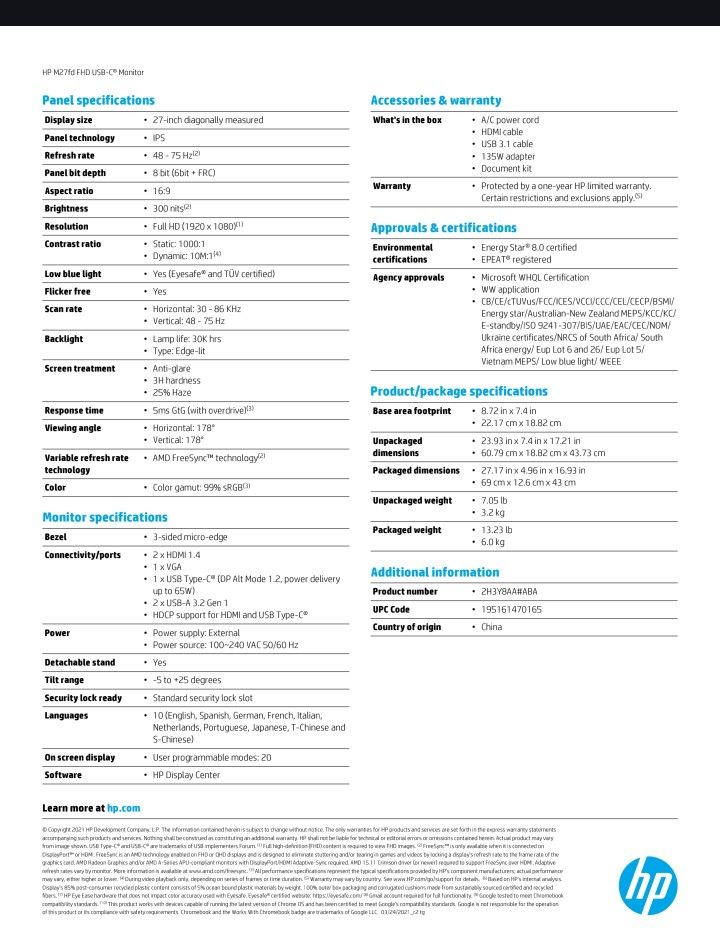 HP Monitor - photo 5