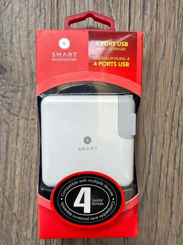 4 Port USB Wall Charger - USB-A thumbnail