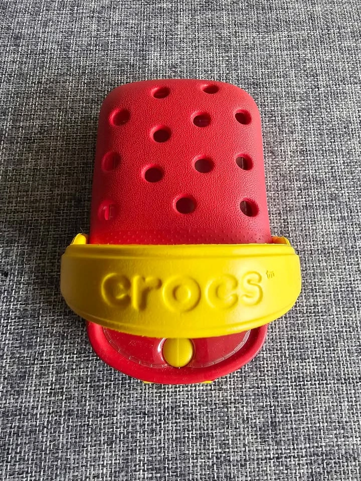Crocs Belt Clip Phone Case Credit Card Holder Red & Mint Yellow - photo 3