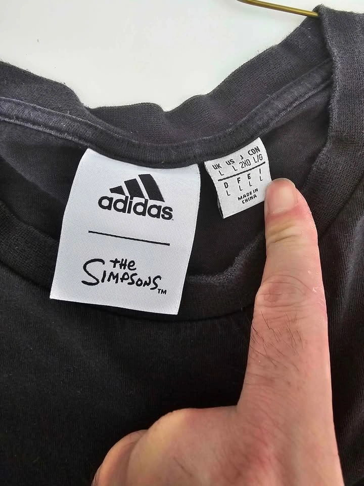 Adidas X The Simpsons Snowball Fight Graphic Tee Men's Shirt Bla - photo 2