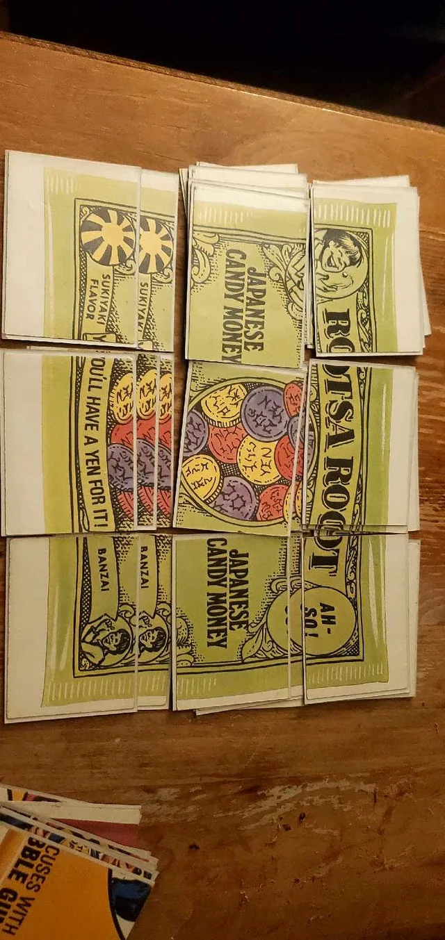 1975 Topps Wacky Packages 14th Series 14 Puzzle Checklist 9 Card