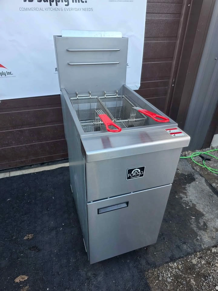 Forno 15.5 in. 50 lb Stainless Steel Natural Gas Commercial Deep - photo 3