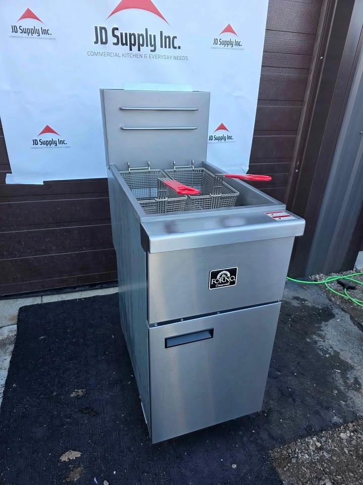 Forno 15.5 in. 40 lb Natural Gas Commercial Deep Fryer - photo 2