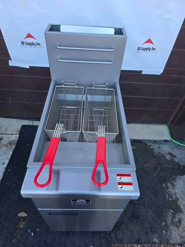 Forno 15.5 in. 40 lb Natural Gas Commercial Deep Fryer - photo 3