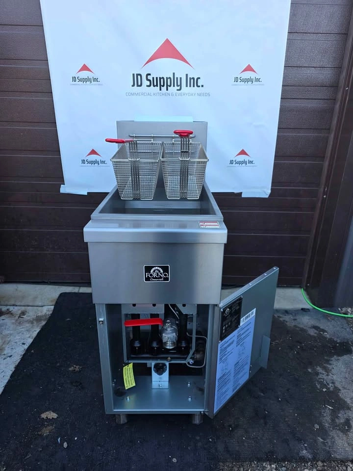 Forno 15.5 in. 40 lb Natural Gas Commercial Deep Fryer - photo 5