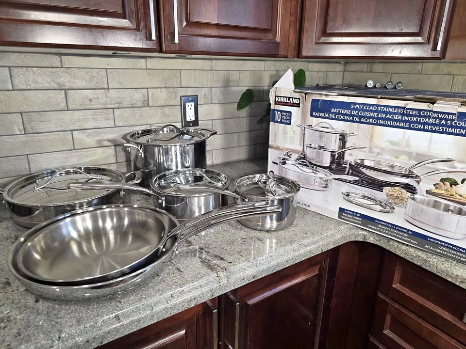 Kirkland 5-Ply Stainless Steel Pot and Pan Set