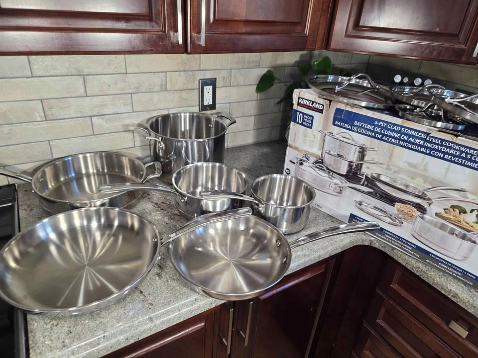Kirkland 5-Ply Stainless Steel Pot and Pan Set - photo 5