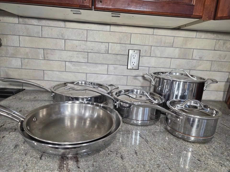 Kirkland 5-Ply Stainless Steel Pot and Pan Set - photo 2