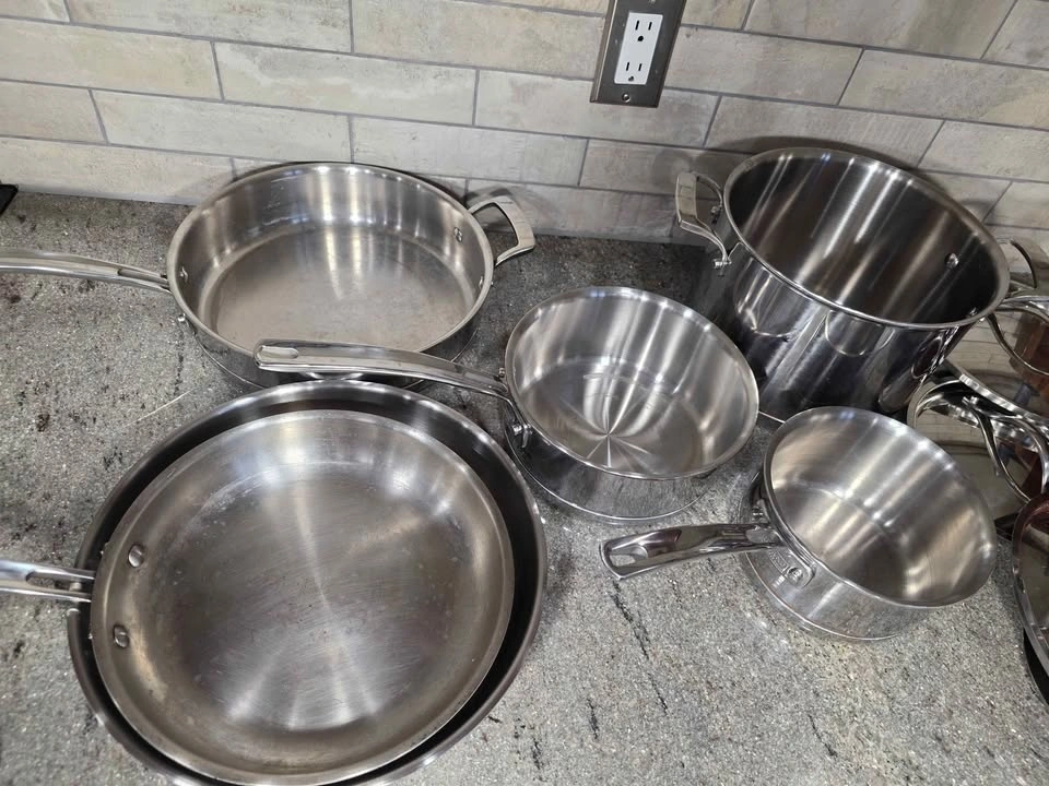 Kirkland 5-Ply Stainless Steel Pot and Pan Set - photo 3