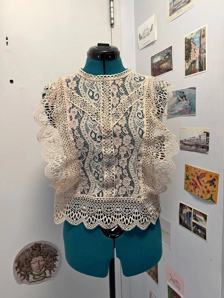 ZARA Lace Mesh Shirt