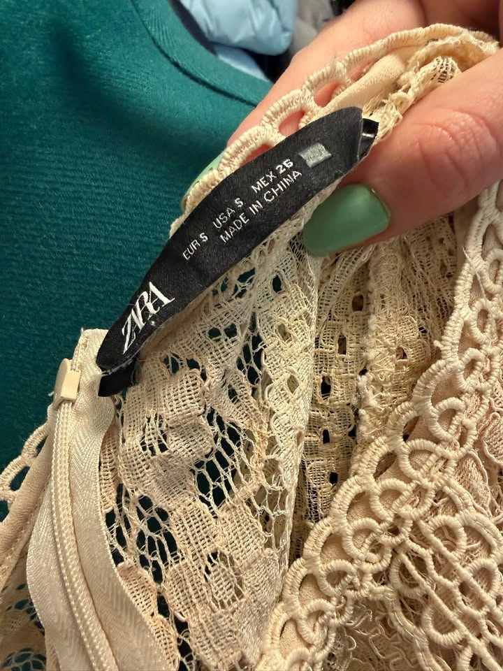 ZARA Lace Mesh Shirt - photo 3