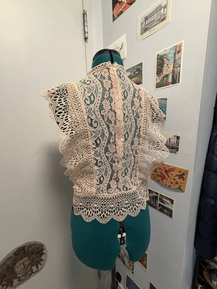 ZARA Lace Mesh Shirt - photo 5