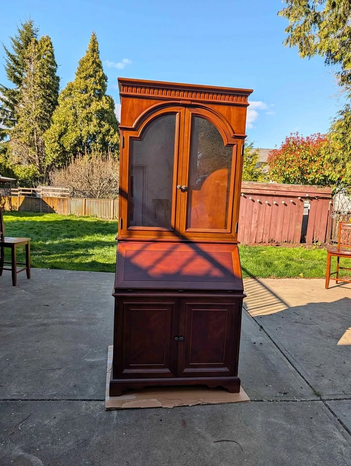 Drop Front Desk with Book Hutch