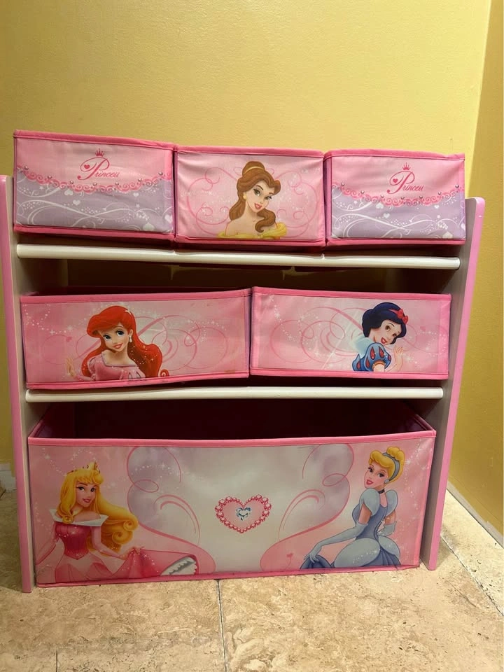 LIKE NEW Disney Princesses Storage Drawer Filling Cabinet - photo 2