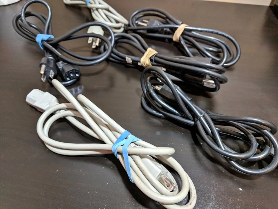 Assorted PC Power Supply Cords