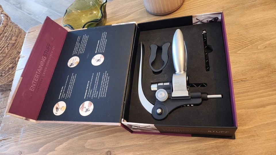 Vinters Lever Wine Bottle Opener Corkscrew Set - photo 2