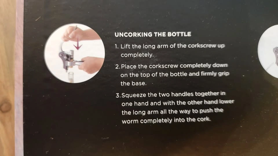 Vinters Lever Wine Bottle Opener Corkscrew Set - photo 5