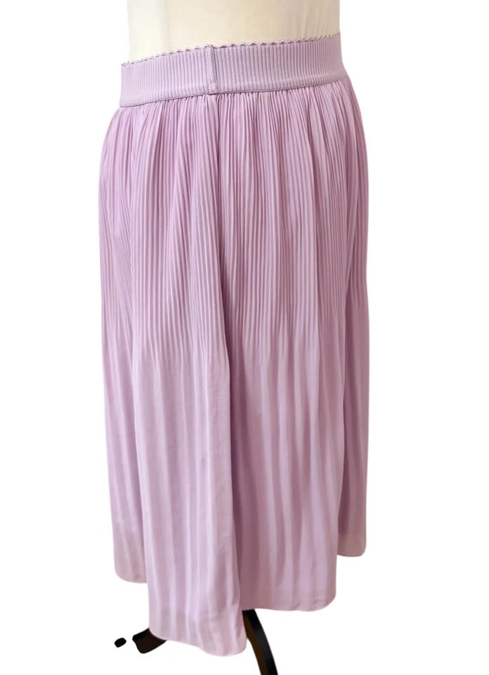 Naked Zebra Lavender Pleated Midi Skirt - Size Small - photo 4