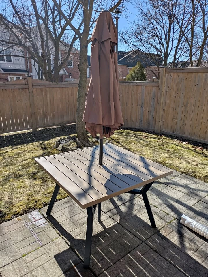 Patio Table with Umbrella