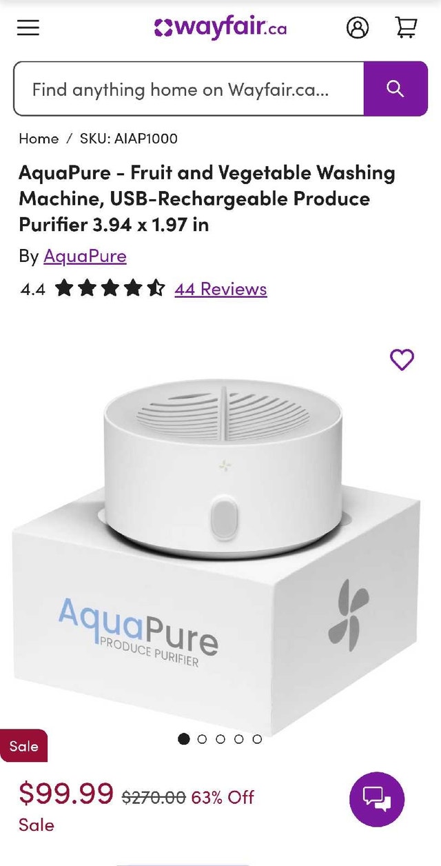 AquaPure Produce Purifier