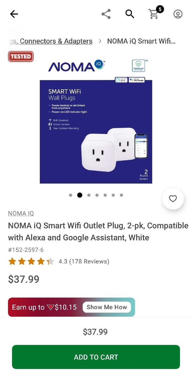 2 x Noma iQ Smart Plug - photo 2