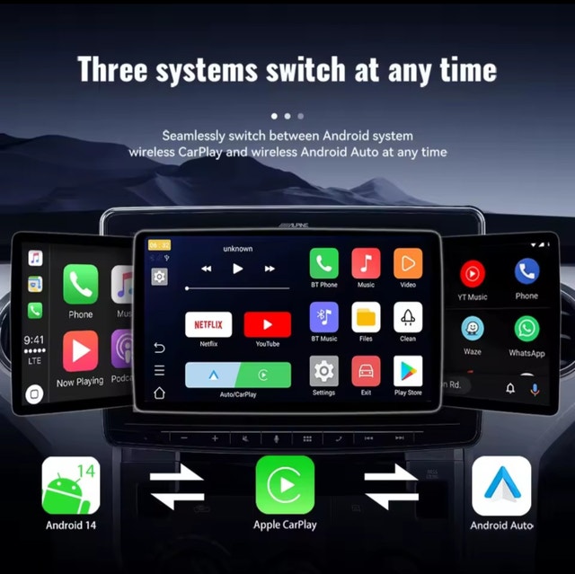 Wireless CarPlay/Android Auto Adapter, Support Netflix/YouTube/ - photo 2