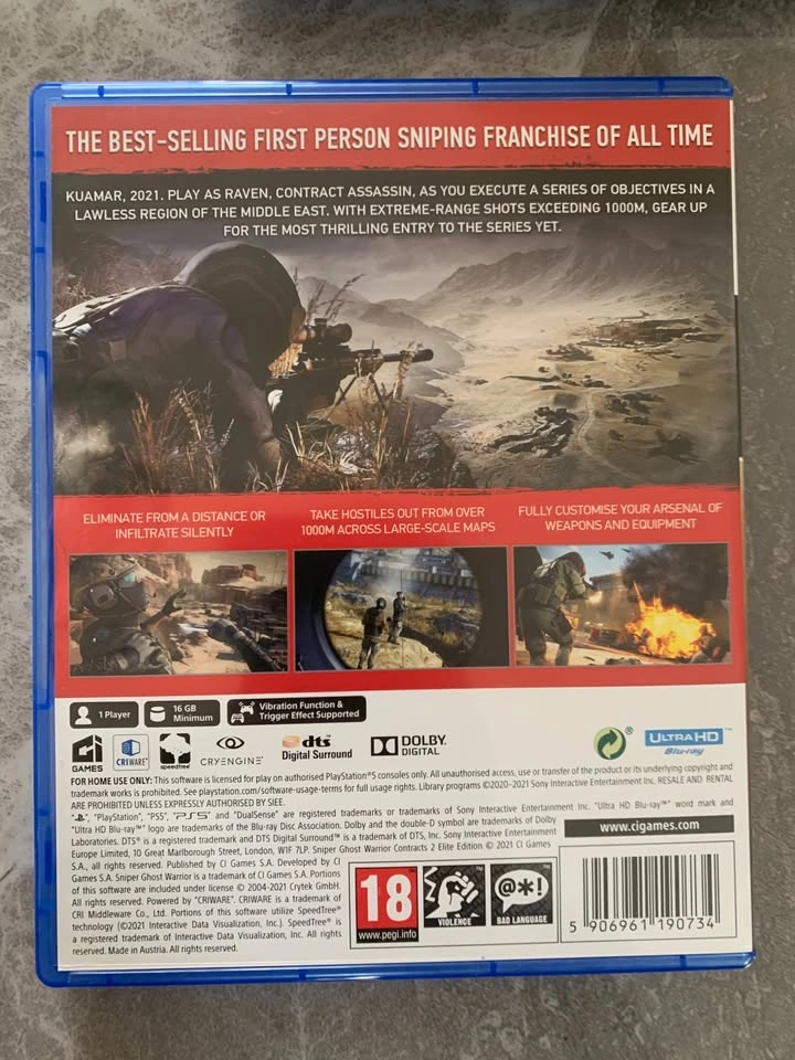 PS5 Sniper Ghost Warriors Contract 2 Elite Edition - photo 2