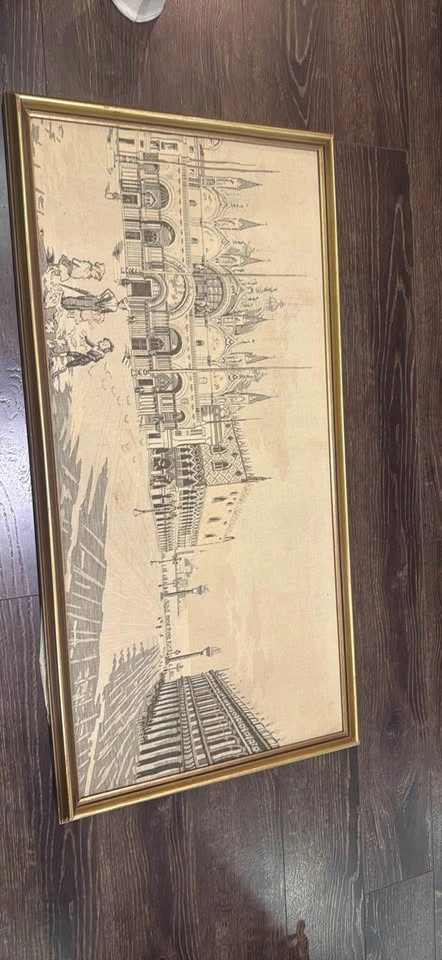 Vintage Venice Woven Tapestry - Framed (92x47cm) - photo 3