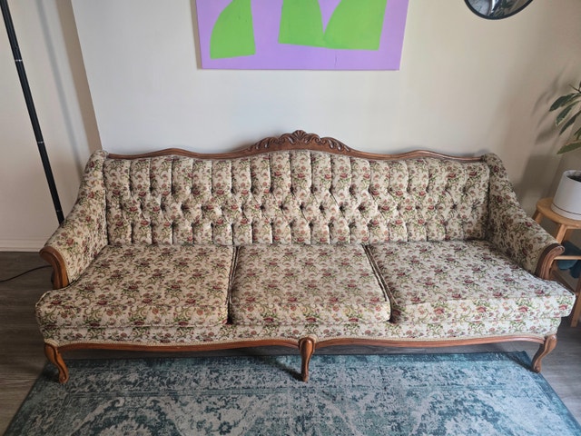 3-Piece Vintage Living Room Set - Solid Wood