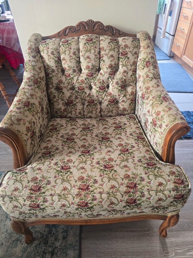 3-Piece Vintage Living Room Set - Solid Wood - photo 2