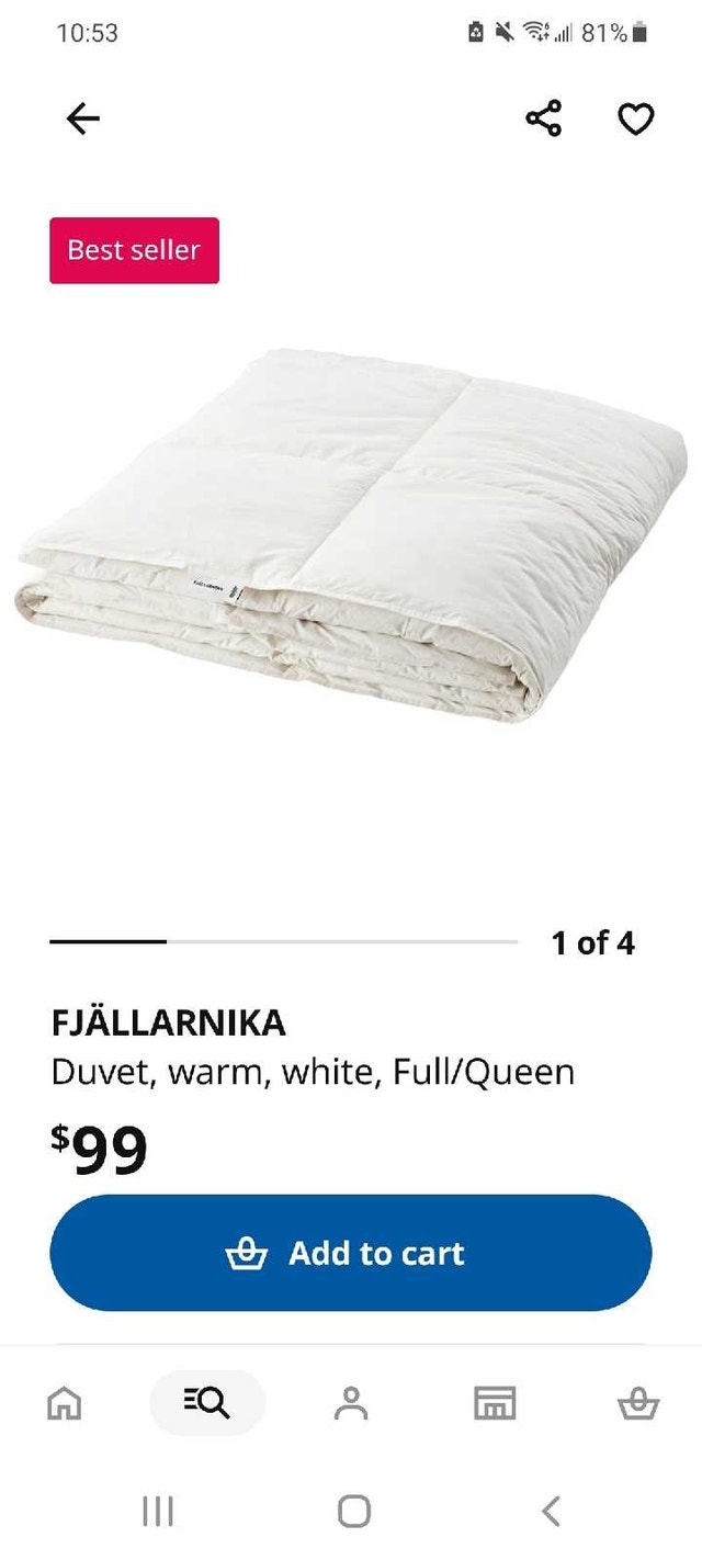 Queen duvet