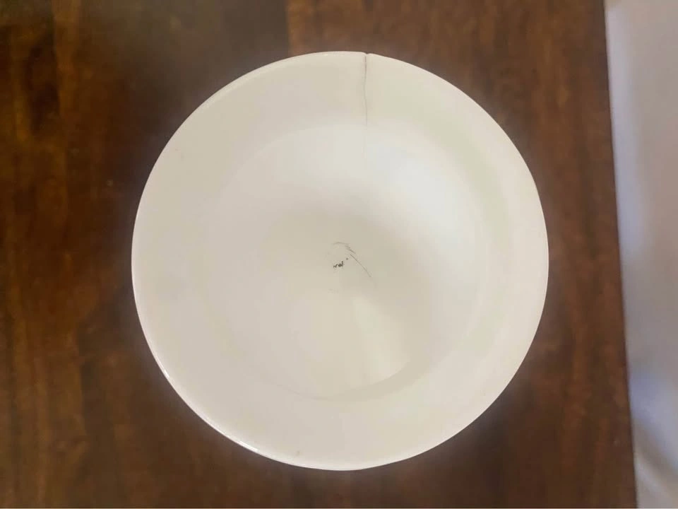 Vintage Indiana Milk Glass Compote/Goblet - Teardrop Pattern - photo 4