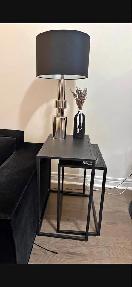 Modern Side Table & Lamp - $140 for Both