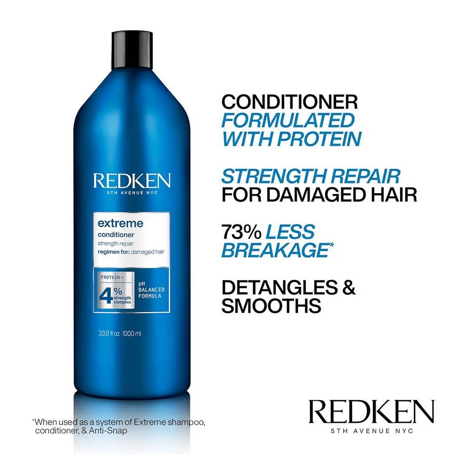 NEW Redken Extreme Conditioner 1L for Damaged Hair Protein - photo 2