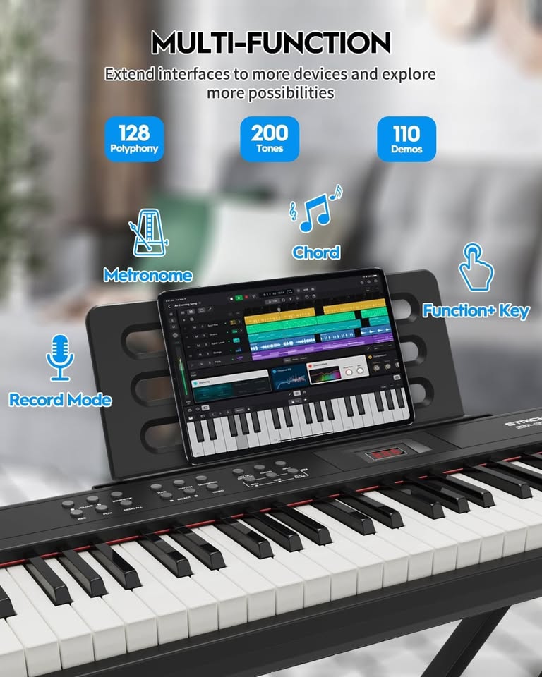 Strich 88 Key Digital piano, Full size semi weighted keys - New - photo 3