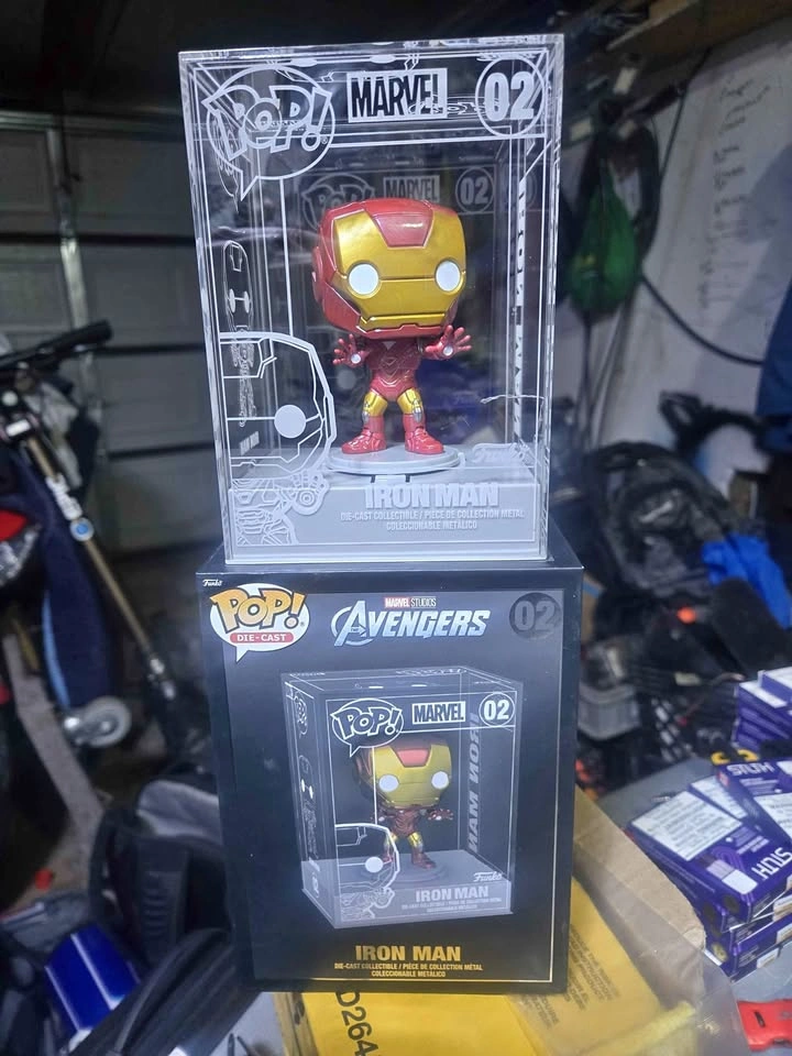 Funko Pop! Die-Cast Iron Man Marvel Avengers #02 BNIB