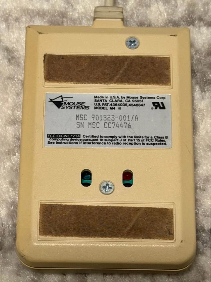 Vintage 1988 Mouse Systems M4 PC Mouse - photo 3